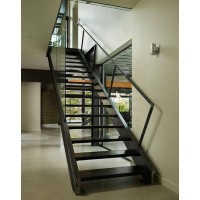 Painting Black Finish Steel Outdoor Stairs Garden Steps