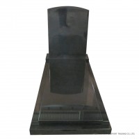 Polish Simple European Style Headstone India Black Granite Slabstombstone